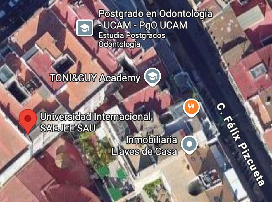 Mapa de ubicación Université Saejee Paris - Carrer de Colón, 10, puerta 13 planta 6ª, Ensanche, 46004 Valencia